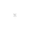 Clou d'oreille or 750 blanc diamant