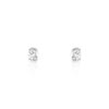 Boucles d'oreilles or 750 blanc diamant