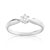 Bague solitaire platine 950 diamant 25/100e de carat