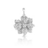 Pendentif or 750 blanc diamant