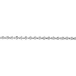 Bracelet or 750 blanc diamant