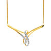 Collier or 750 2 tons diamant