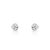 Boucles d'oreilles or 750 blanc diamant