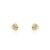 Boucles d&rsquo;oreilles or 750 jaune diamant