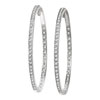 Créoles or 750 blanc diamant