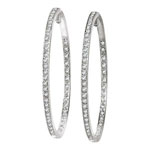 Cr&eacute;oles or 750 blanc diamant
