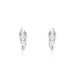 Demi-Créoles Trilogy or 750 blanc diamant