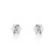 Boucles d'oreilles or 750 blanc diamant