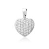 Pendentif or 750 blanc diamant