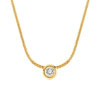 Collier or 750 jaune diamant