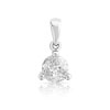 Pendentif or 750 blanc diamant