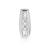 Pendentif Trilogy or 750 blanc diamant