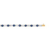 Bracelet 2 ors 750 saphir et diamant