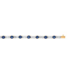 Bracelet 2 ors 750 saphir et diamant