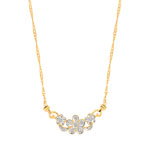 Collier or 750 2 tons diamant