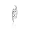 Pendentif Trilogy or 750 blanc diamant