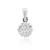 Pendentif or 750 blanc diamant