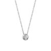 Collier or 750 blanc diamant