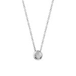 Collier or 750 blanc diamant