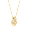 Collier or 750 2 tons diamant