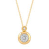 Collier 2 ors diamants 43 cm
