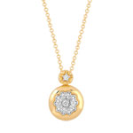 Collier 2 ors diamants 43 cm