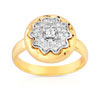 Bague 2 ors 750 diamant