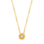 Collier or 750 2 tons diamant
