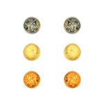 3 paires de boucles d