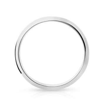Alliance argent 925 anneau demi-jonc
