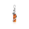 Pendentif argent 925 ambre