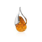 Pendentif argent 925 ambre