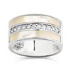 Bague argent 925 nacre zirconia