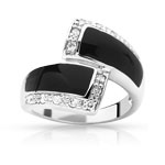 Bague argent 925 laque zirconia