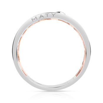 Bague Vesontio 2 ors 750 diamants 0,40 carat