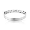 Alliance demi tour or 750 blanc diamant