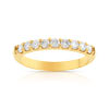 Alliance demi-tour or 750 jaune diamant