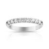 Alliance demi-tour or 750 blanc diamant