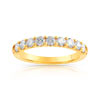 Alliance demi-tour or 750 jaune diamant