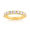Alliance demi-tour or 750 jaune diamant