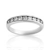 Alliance demi-tour or 750 blanc diamant