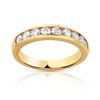 Alliance demi-tour or 750 jaune diamant
