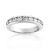 Alliance demi-tour or 750 blanc diamant