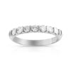 Alliance demi-tour or 750 blanc diamant