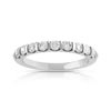 Alliance demi-tour or 750 blanc diamant