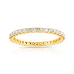 Alliance or 750 jaune diamant