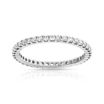 Alliance or 750 blanc diamants