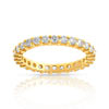 Alliance or 750 jaune diamant