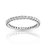Alliance or 750 blanc diamant