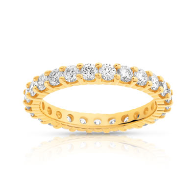 Alliance or 750 jaune diamant